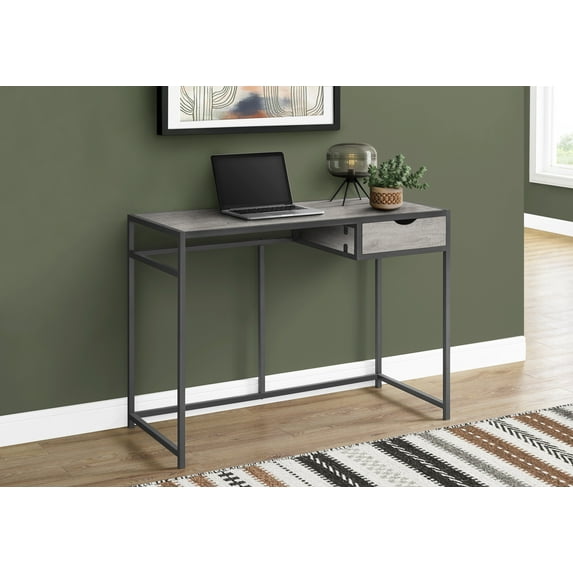 Monarch Specialties Computer Desk, Home Office, Laptop, Storage Drawer, 42"L, Work, Grey Laminate