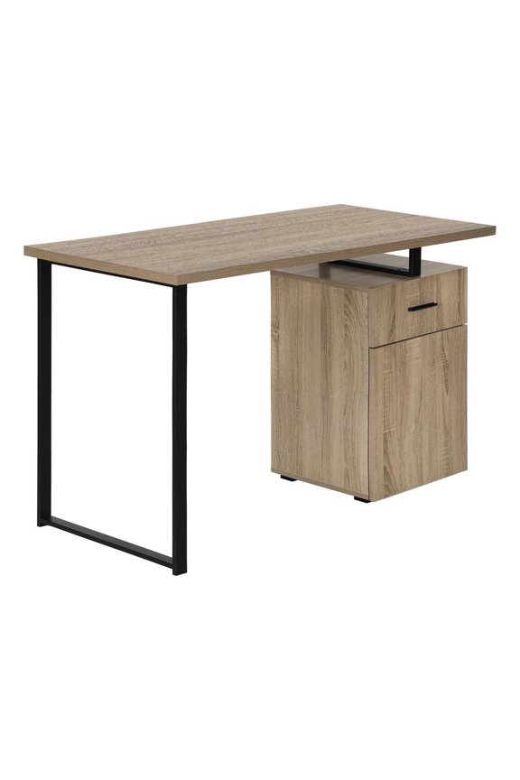 Computer Desk, Home Office, Laptop, Storage Drawers, 48"L, Work, Brown Laminate