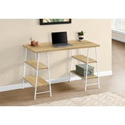 Monarch Specialties Computer Desk, Home Office, Laptop, Storage Shelves, 48L,Laminate, Natural