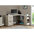 thumbnail image 1 of Monarch Specialties Computer Desk, L-Shaped, Corner, 3 Drawers 2 Open Shelves 3 Cubbies, 60"L X 47"W, 1 of 11