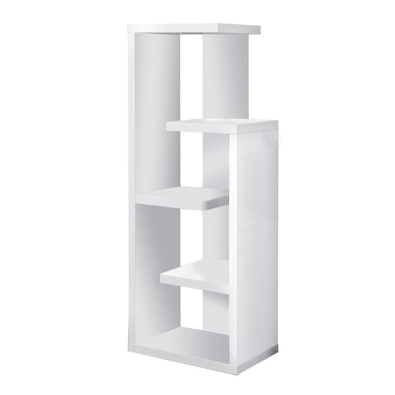 Monarch Specialties Contemporary Display Shelf In White Finish I 2466