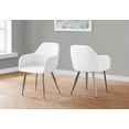 thumbnail image 1 of Monarch Specialties Dining Chair, Set Of 2, Side, Upholstered, Kitchen, Dining Room, PU, Metal, 1 of 13