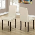 thumbnail image 1 of Monarch Specialties Dining Chair, Set Of 2, Side, Upholstered, Kitchen, Dining Room, PU, Wood Legs, 1 of 3