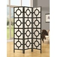 thumbnail image 1 of Monarch Specialties Folding Screen - 3 Panel" Circle Design "-Frame:Black, 1 of 2