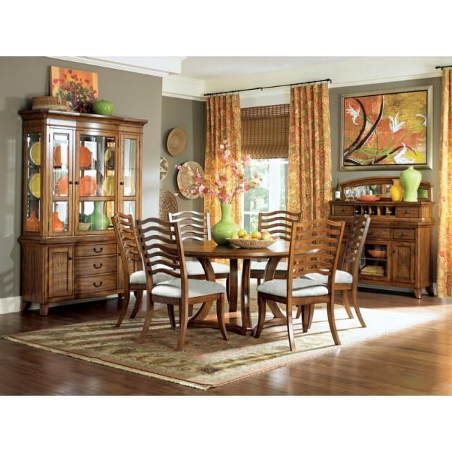 Golden oak dining room set sales