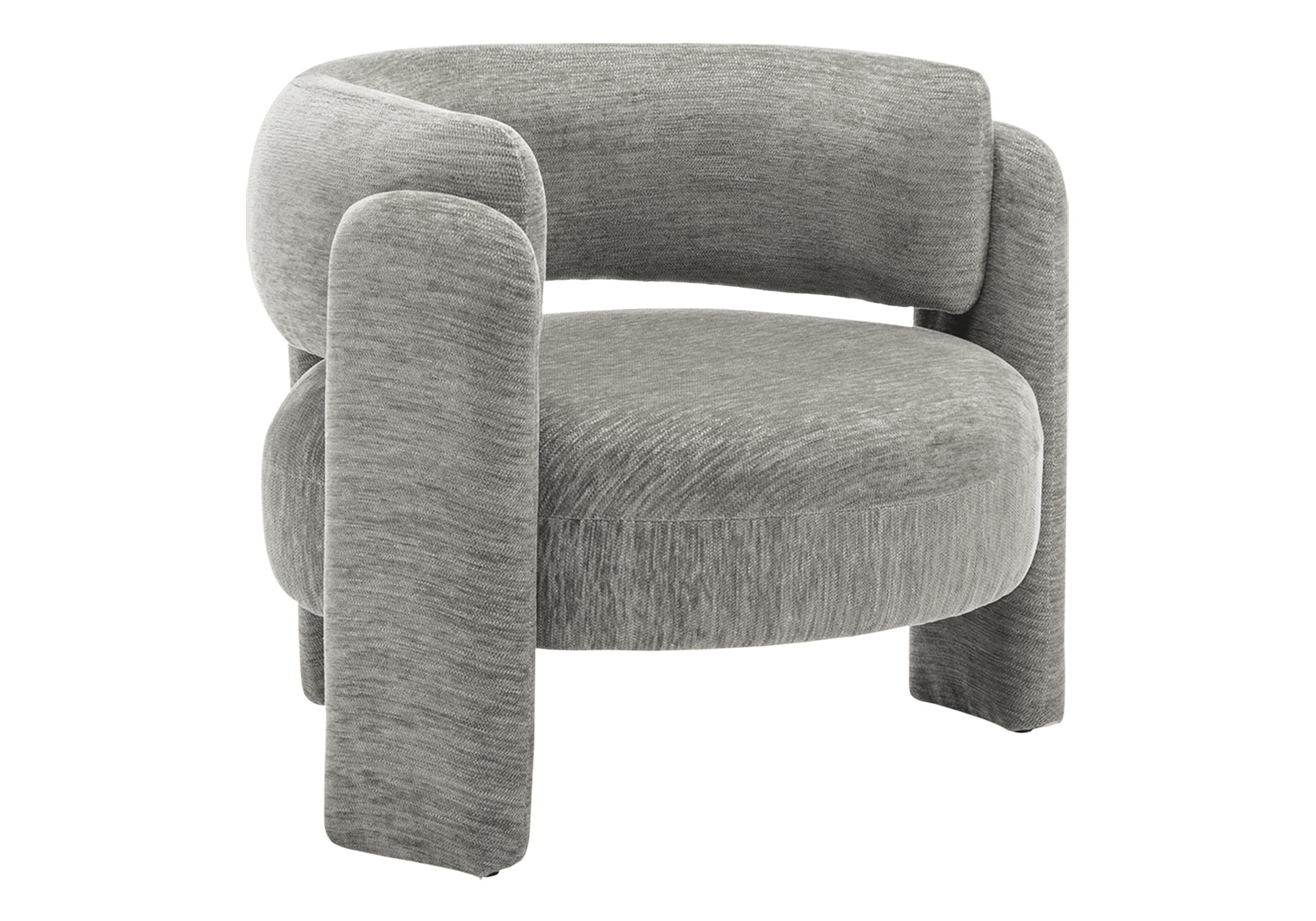 Monarch Specialties - I 8014 Accent Chair, 29"H, Upholstered, Living Room, Bedroom, Light Grey Fabric
