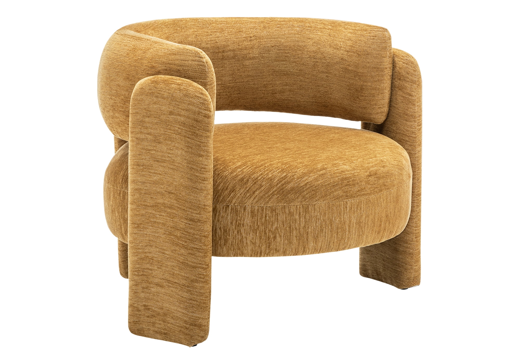 Monarch Specialties - I 8015 Accent Chair, 29"H, Upholstered, Living Room, Bedroom, Gold Fabric