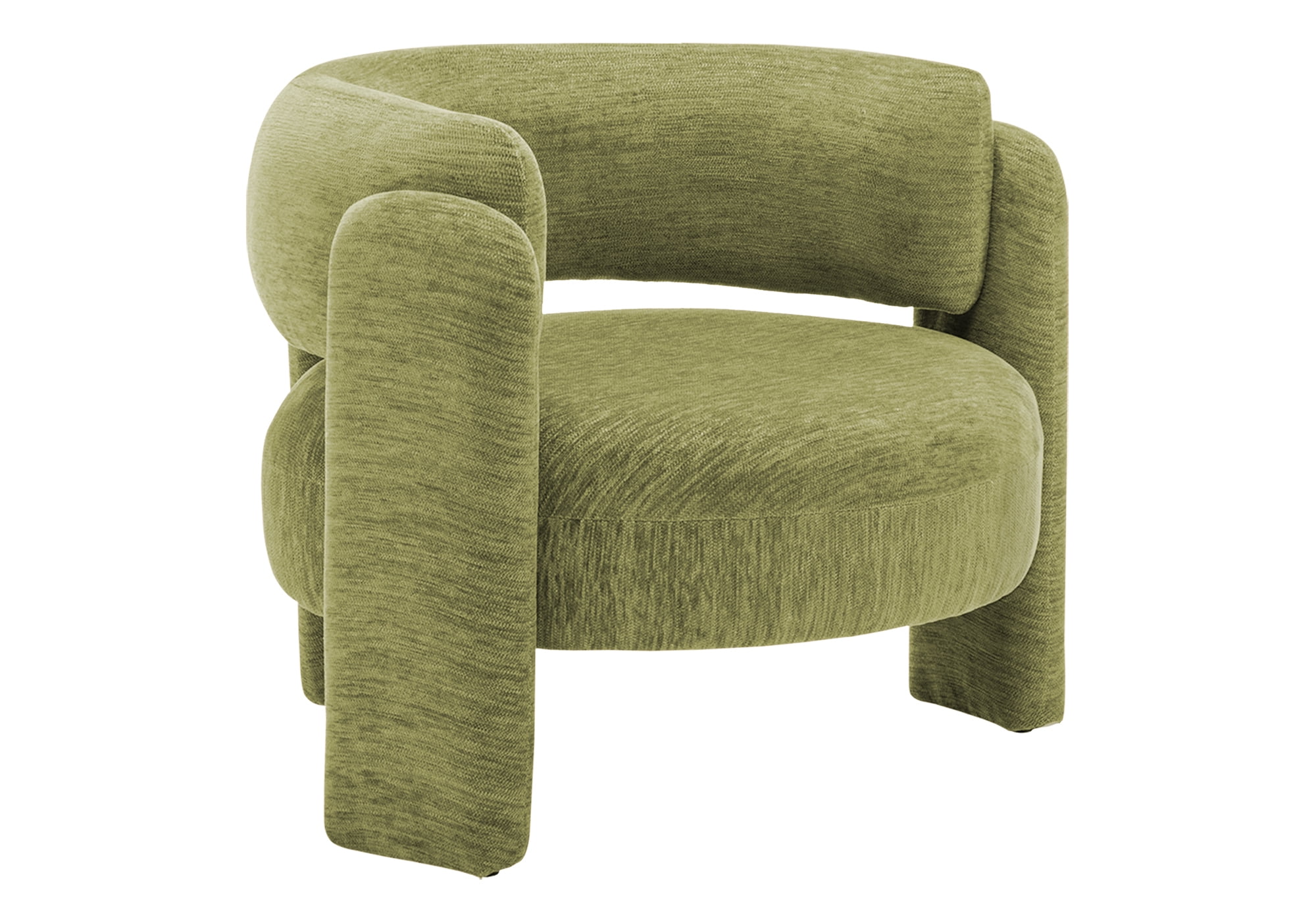 Monarch Specialties - I 8016 Accent Chair, 29"H, Upholstered, Living Room, Bedroom, Green Fabric