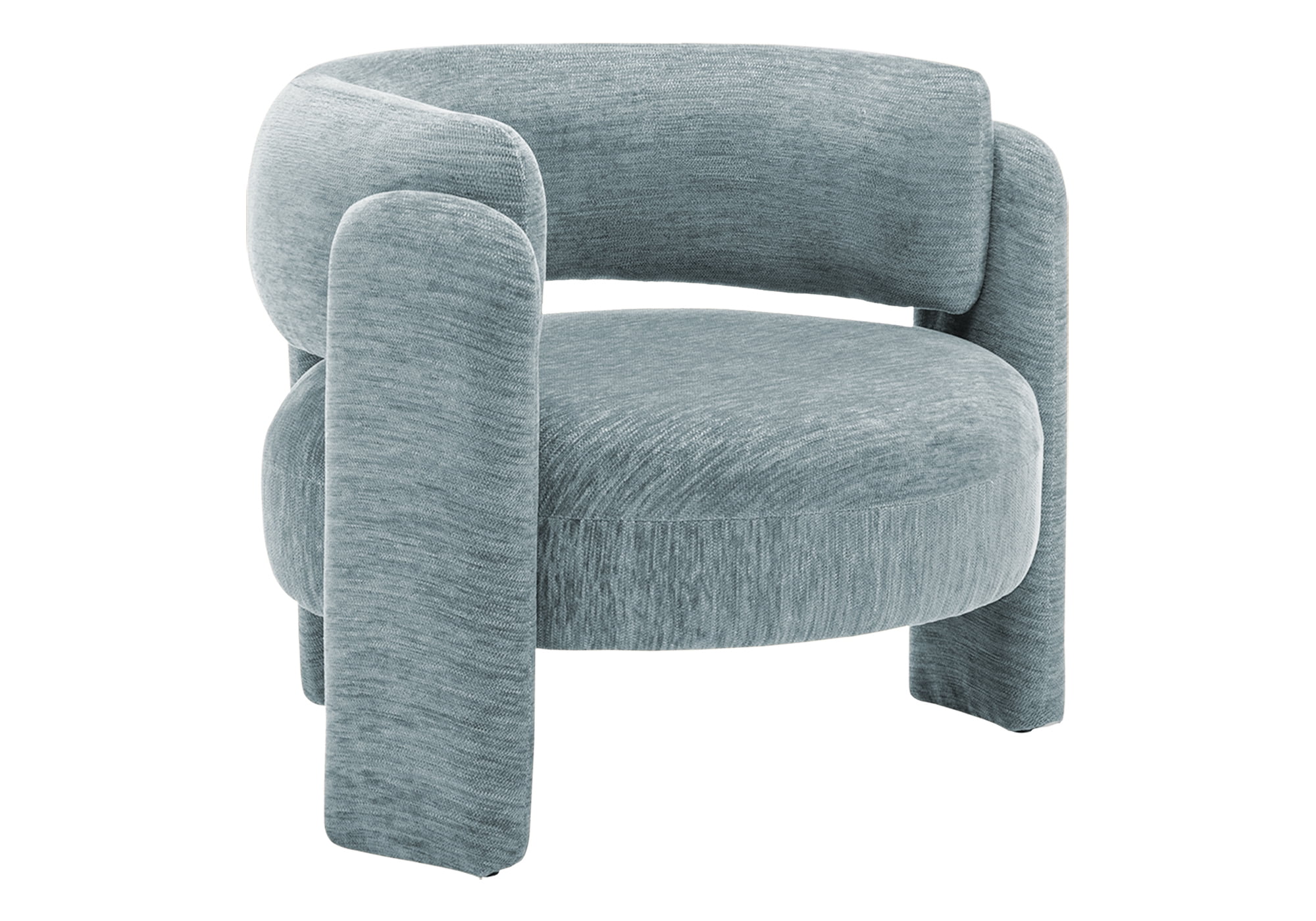 Monarch Specialties - I 8017 Accent Chair, 29"H, Upholstered, Living Room, Bedroom, Light Blue Fabric