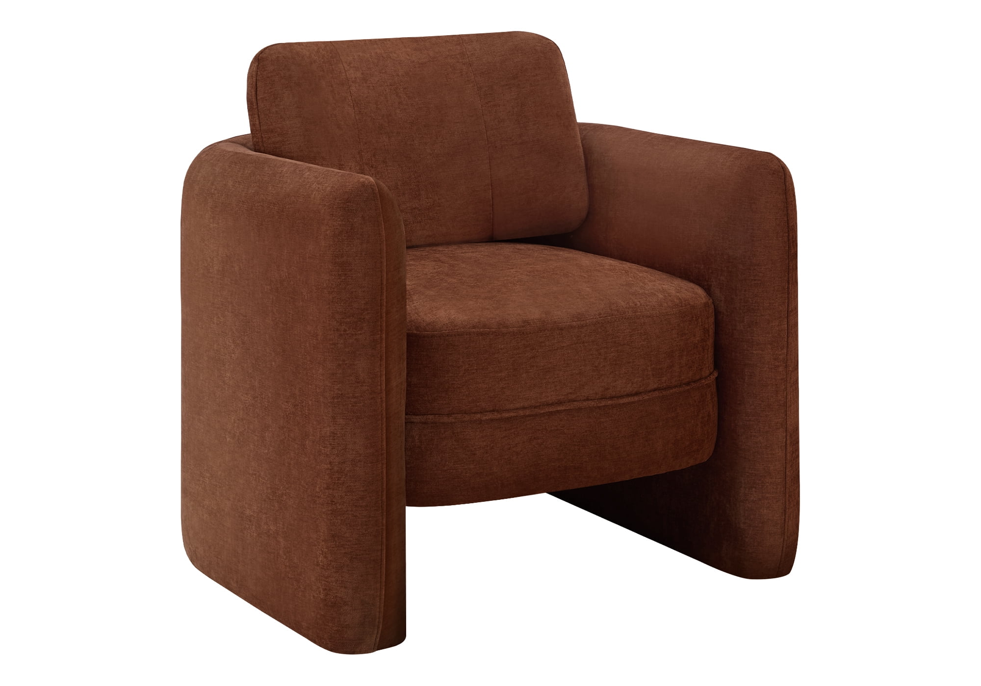 Monarch Specialties I 8097 Accent Chair, 32"H, Bedroom, Terracota Fabric