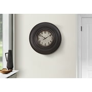 Clocks - 20 Round - Wall Clock - Antique Brown - Transitional