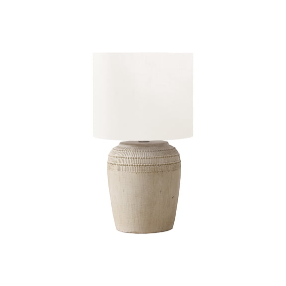 Monarch Specialties I 9779 Lighting, 17"H, Table Lamp, Beige Ceramic
