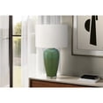 thumbnail image 1 of Lighting - 29"H - Table Lamp - Green Ceramic - Ivory Cream Shade - Contemporary, 1 of 2