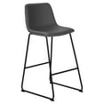 thumbnail image 1 of Monarch Specialties Office Chair, Bar Height, Standing, Computer Desk, Work, Grey Leather Look, 1 of 5