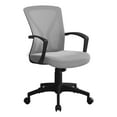 thumbnail image 1 of Monarch Specialties Office Chair, Swivel, Ergonomic, Armrests, Computer Desk, Work, Grey Mesh, 1 of 4