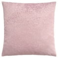 thumbnail image 1 of Monarch 18x18" 1-piece Feathered Velvet Fabric Pillow in Light Pink, 1 of 3