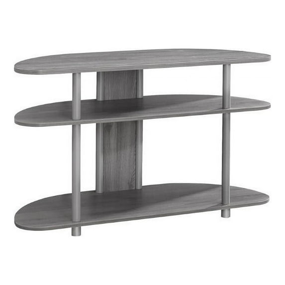 Monarch Specialties Tv Stand - Grey With Silver Accent - For Tv'S Up To 40"L