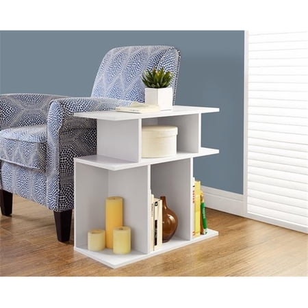 Monarch Specialties White 24 H Inch Accent Side Table