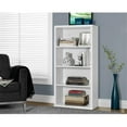 thumbnail image 1 of Monarch Specialties  White Hollow-Core 48 Inch H Bookcase adjustable Shelves, 1 of 1