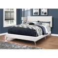 thumbnail image 1 of Monarch Specialties  White Leather-Look Bed with Chrome Legs - Queen Size, 1 of 1