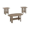 thumbnail image 1 of Monarch Table Set 3Pcs Set / Dark Taupe, 1 of 4