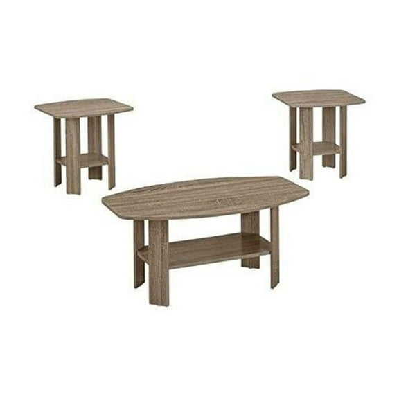 Monarch Table Set 3Pcs Set / Dark Taupe