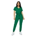 thumbnail image 1 of Monarch Uniforms Stretchy Scrubs Women's Jogger Scrub Set In Regular and Petite Jogger Scrubs with Tuck-In Top for Women, 1 of 5