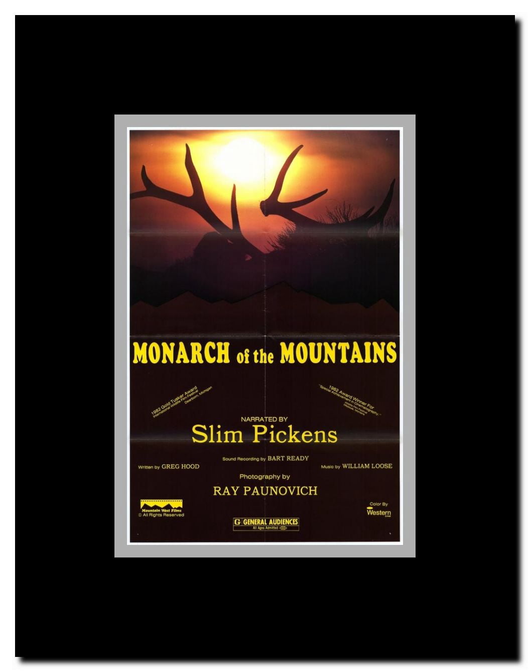 Monarch of the Mountains Framed Movie Poster