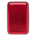 thumbnail image 1 of Monarque - Red Solid Armored Wallet Credit Card Case with RFID Data Theft Protection - Slim Design Fits in Front Pocket, 1 of 1