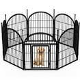 thumbnail image 1 of Monasem Dog Playpen, 8 Panels 27" Height Dog Fence for Small Medium Dogs Pets, Dog Kennel for Outdoor Indoor Camping Yard and RV(Black), 1 of 12