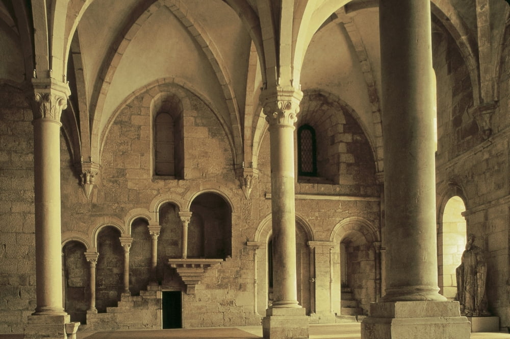 Monastery Of Santa Maria DAlcoba?™a Canvas Art - (36 x 24)