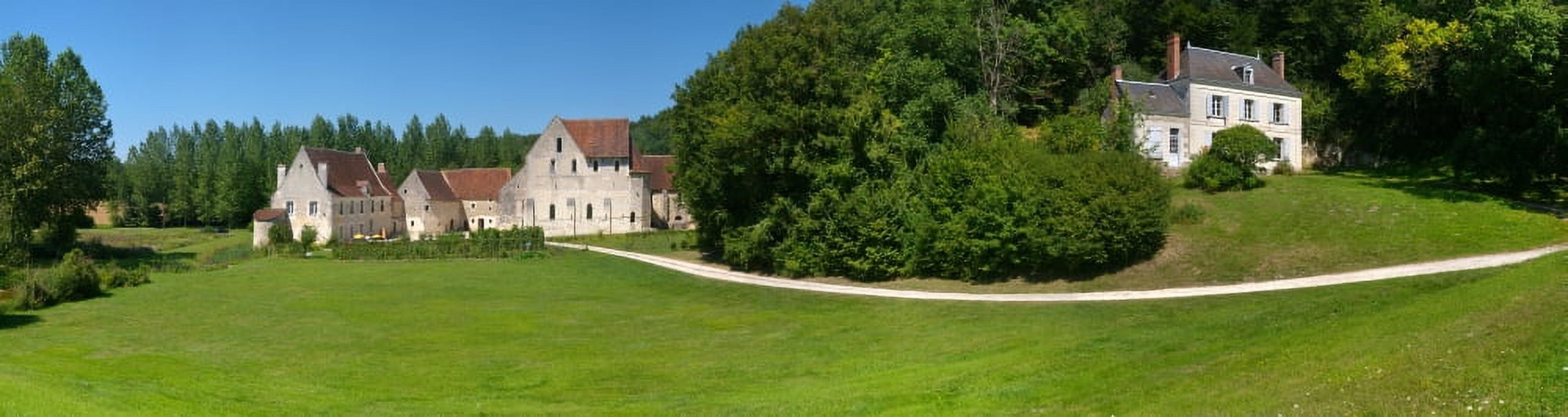 Monastery Of The Corroirie Liget on a hill Loire-et-Cher Loire Touraine France Canvas Art - Panoramic Images (27 x 9)
