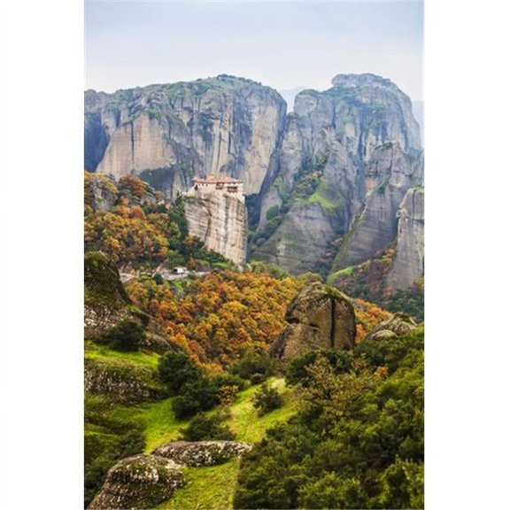 Monastery Rousanou - Meteora Greece Poster Print by Reynold Mainse, 24 x 38 - Large