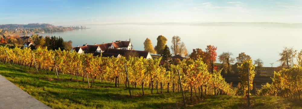 Monastery at the lakeside Monastery Marcha Seefeld Lake Constance Baden-Wurttemberg Germany Canvas Art - Panoramic Images (36 x 12)