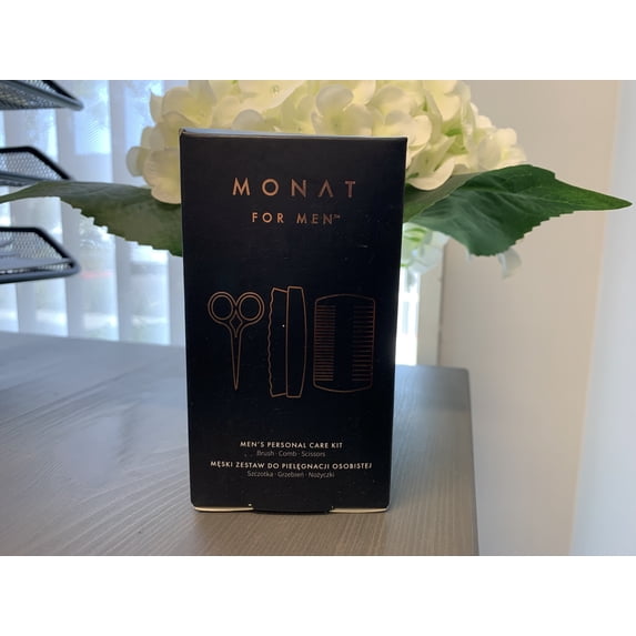 Monat For MEN Men's Personal Care Kit (Brush-Comb-Scissors)