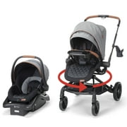 Monbebe 360 Rotating Modular Travel System Stroller with Rear-Facing Infant Car Seat, Brilliant