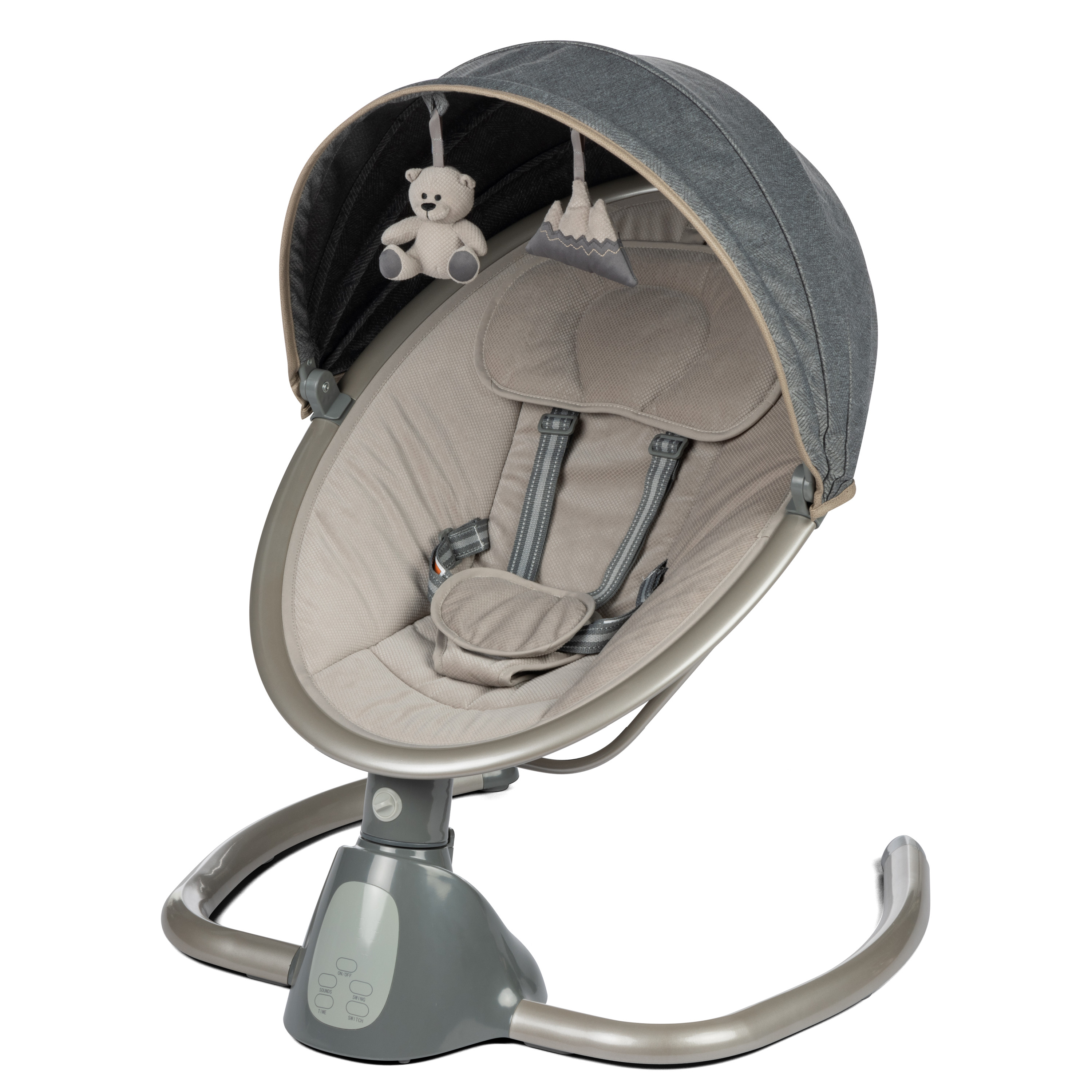 Monbebe 5-Mode Baby Swing with Bluetooth, Castle Point - Walmart.com