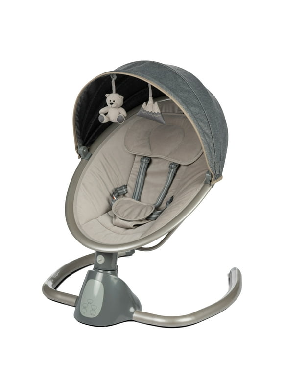 Monbebe 5-Mode Baby Swing with Bluetooth, Castle Point