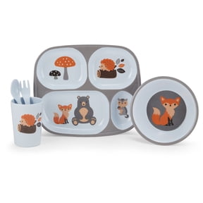 Monbebe 5-piece Kids Mealtime Set, Woodland
