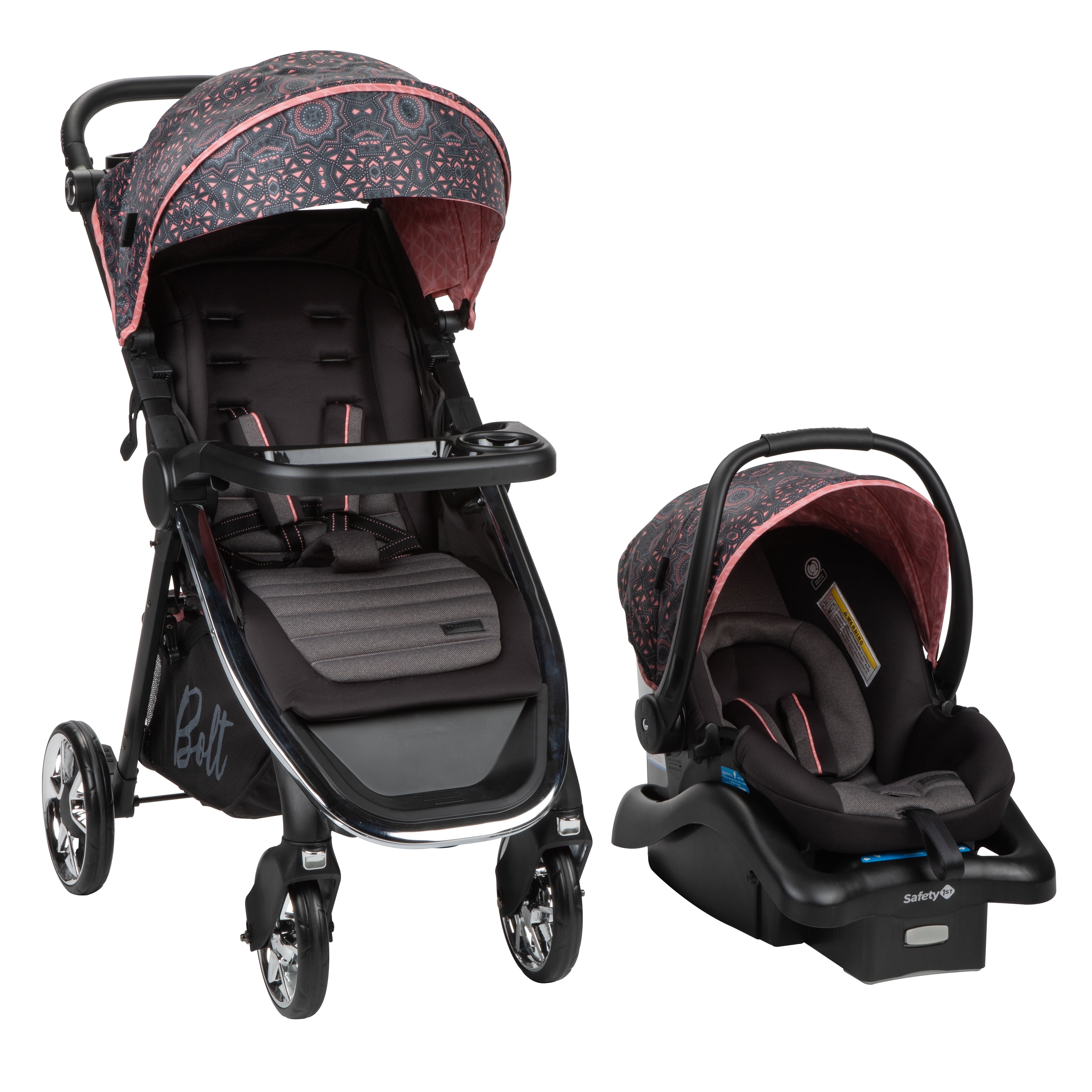Car seat stroller takes on travel woes