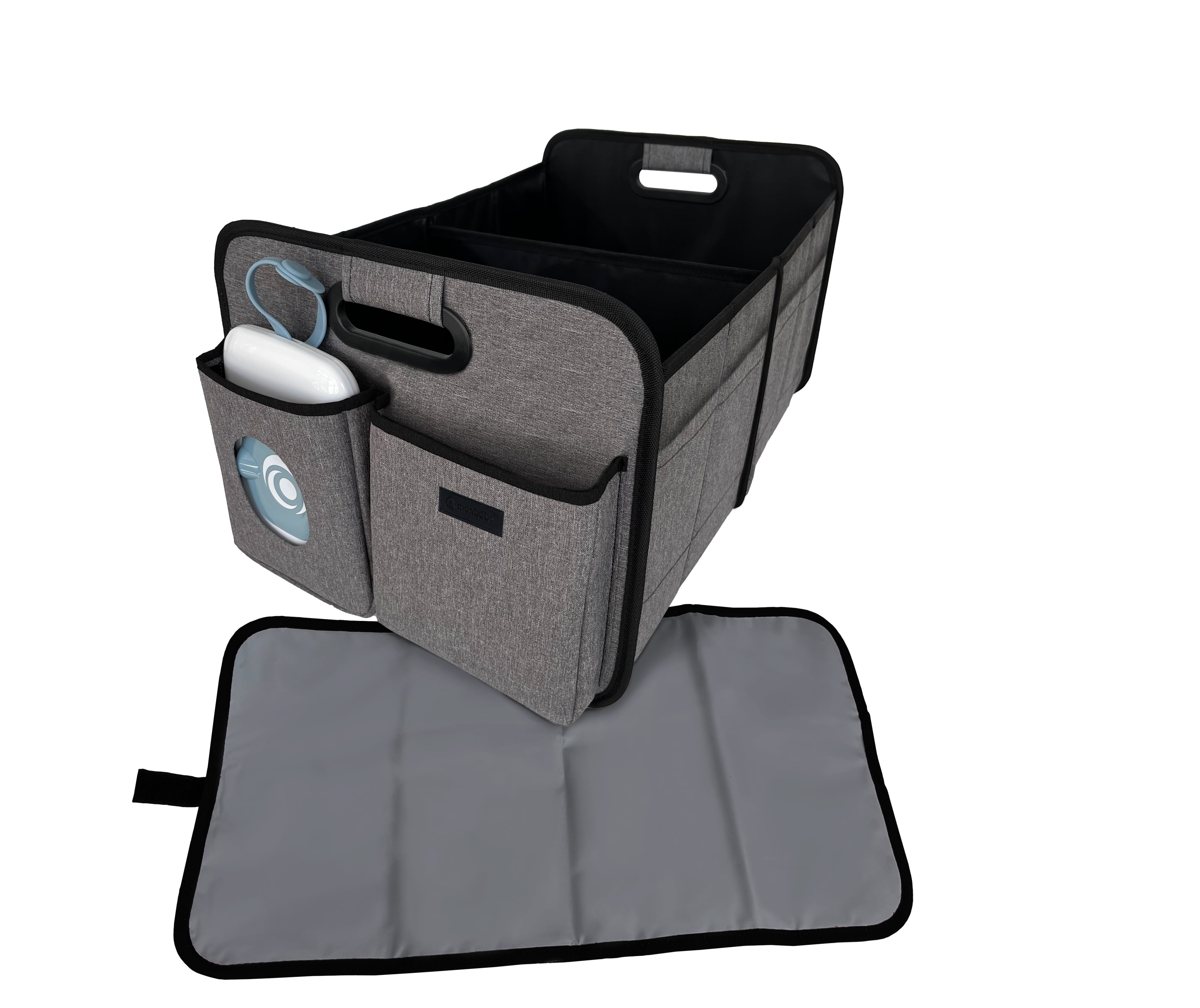 Monbebe Collapsible Trunk Organizer and Changing Station with Wipes