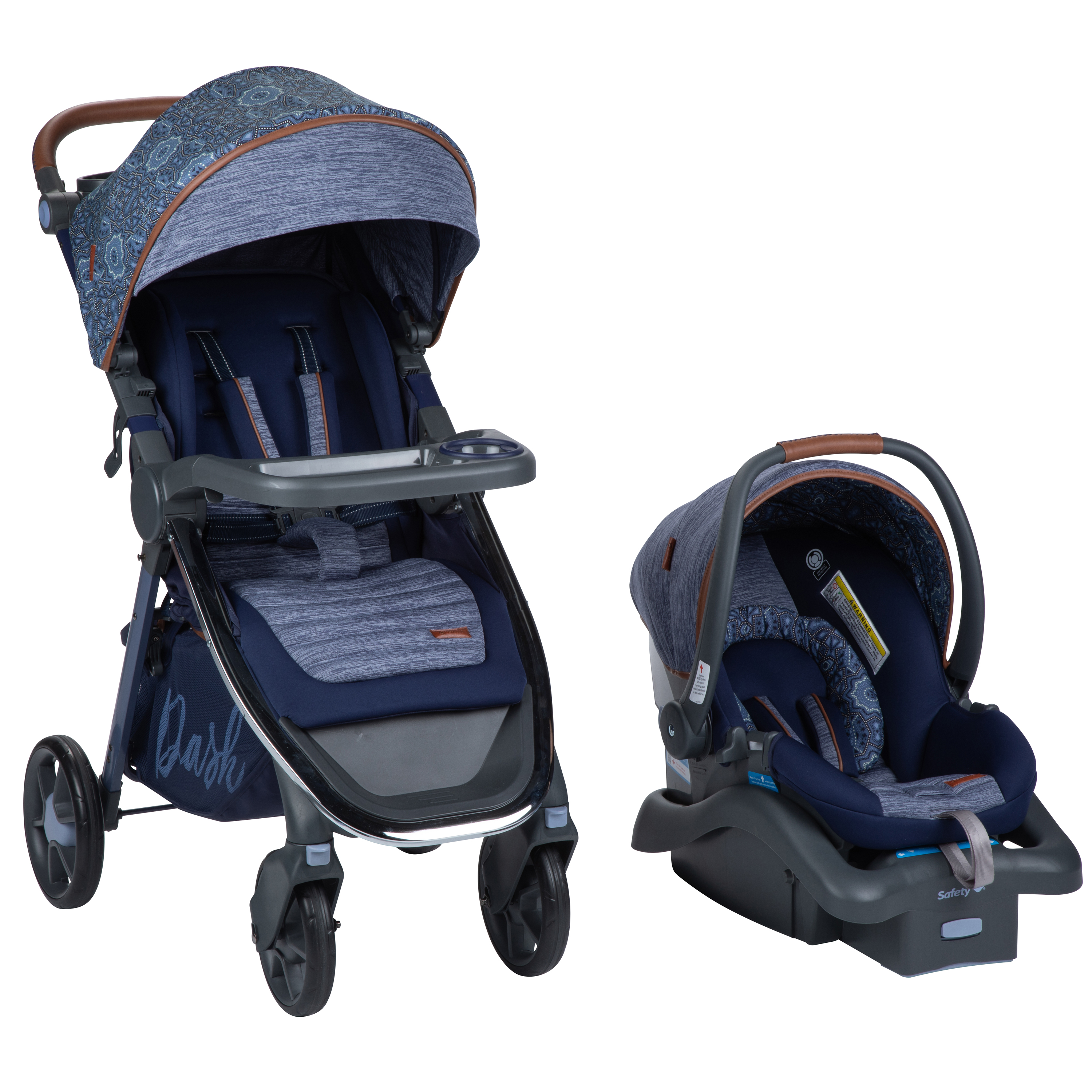 Monbebe Dash Travel System Stroller and Infant Car Seat, Boho - image 1 of 14