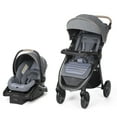 Monbebe Deluxe Travel System Stroller with RearFacing Infant Car Seat