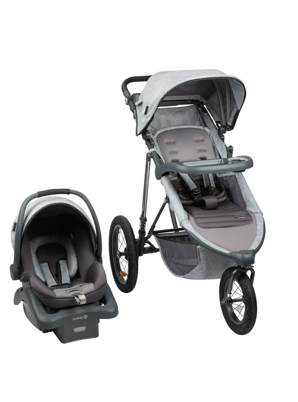 Monbebe Rebel II  All in One Travel System Stroller with Rear-Facing Infant Car Seat, Soho