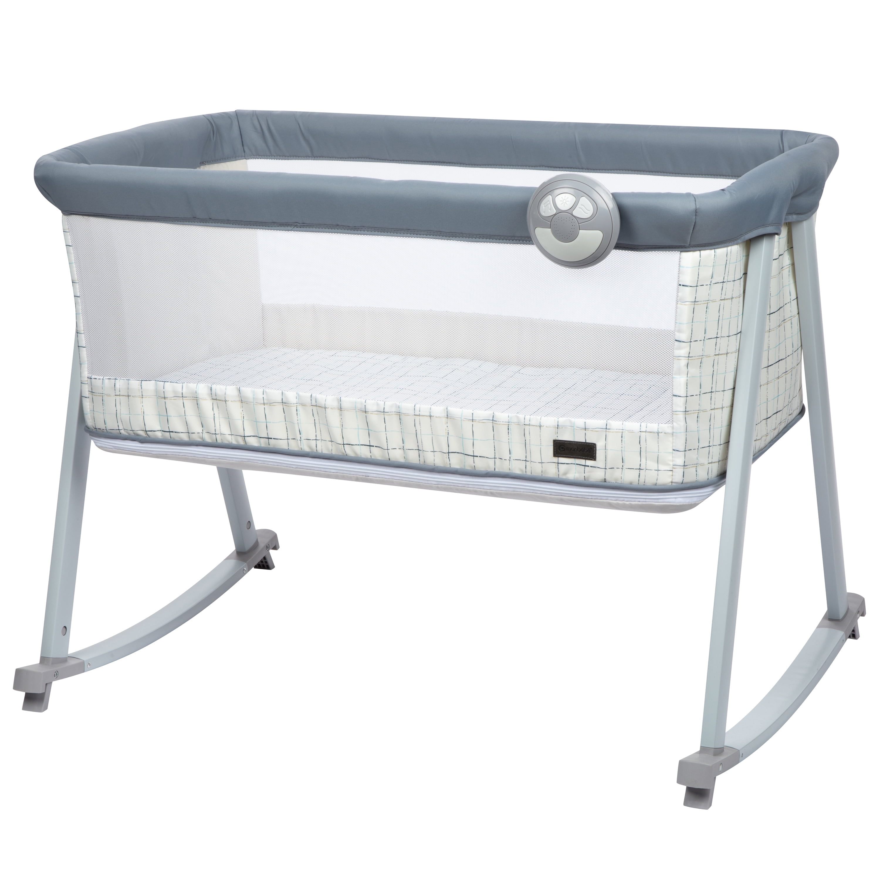 Monbebe Whisper 3 in 1 Rocking and Play Yard, Plaid