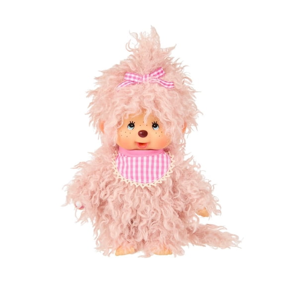 Monchhichi Girl - Fluffy Pink Beige Plush Toy
