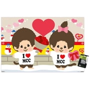 Monchhichi - I Love Monchhichi Wall Poster with Push Pins, 22.375" x 34"