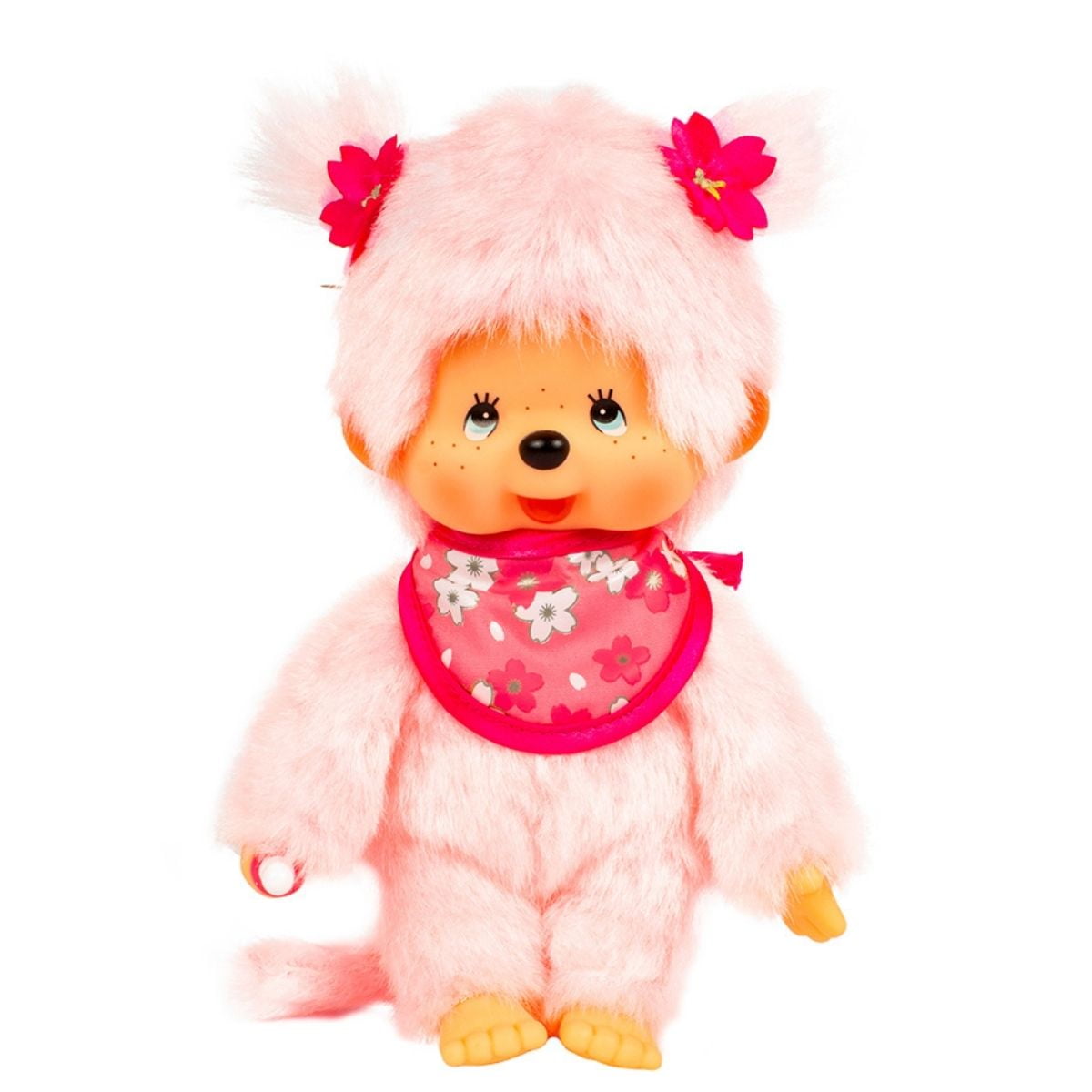 さくら、スワロフスキー　モンチッチ Monchhichi Sakura Stuffed Animal - Cherry Blossom Girl Plush Toy