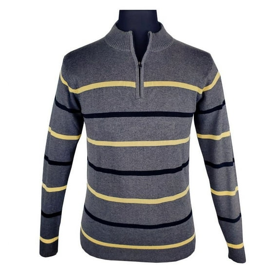 Moncks Men's Warm Zipper Pullover Sweater, Made with 100% Cotton