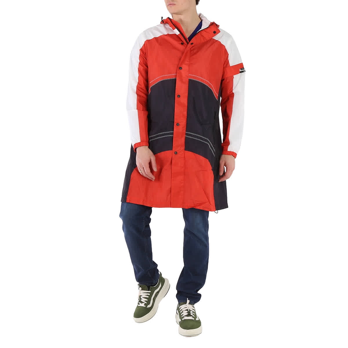 Moncler Aneides Giubbotto Colorblock Hooed Parka Coat Brand Size 3 Large Walmart